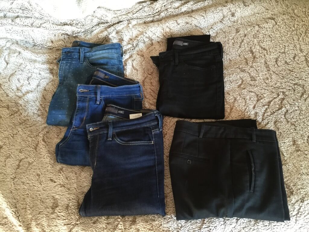Jeans et pantalon de ma capsule wardrobe hiver